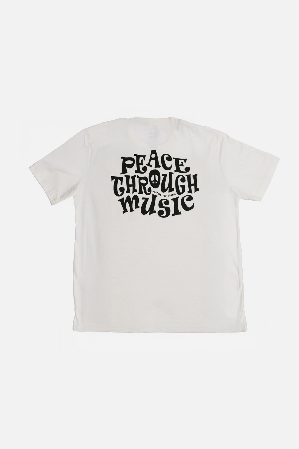 CAMISETA PEACE TROUGHT MUSIC OFF WHITE