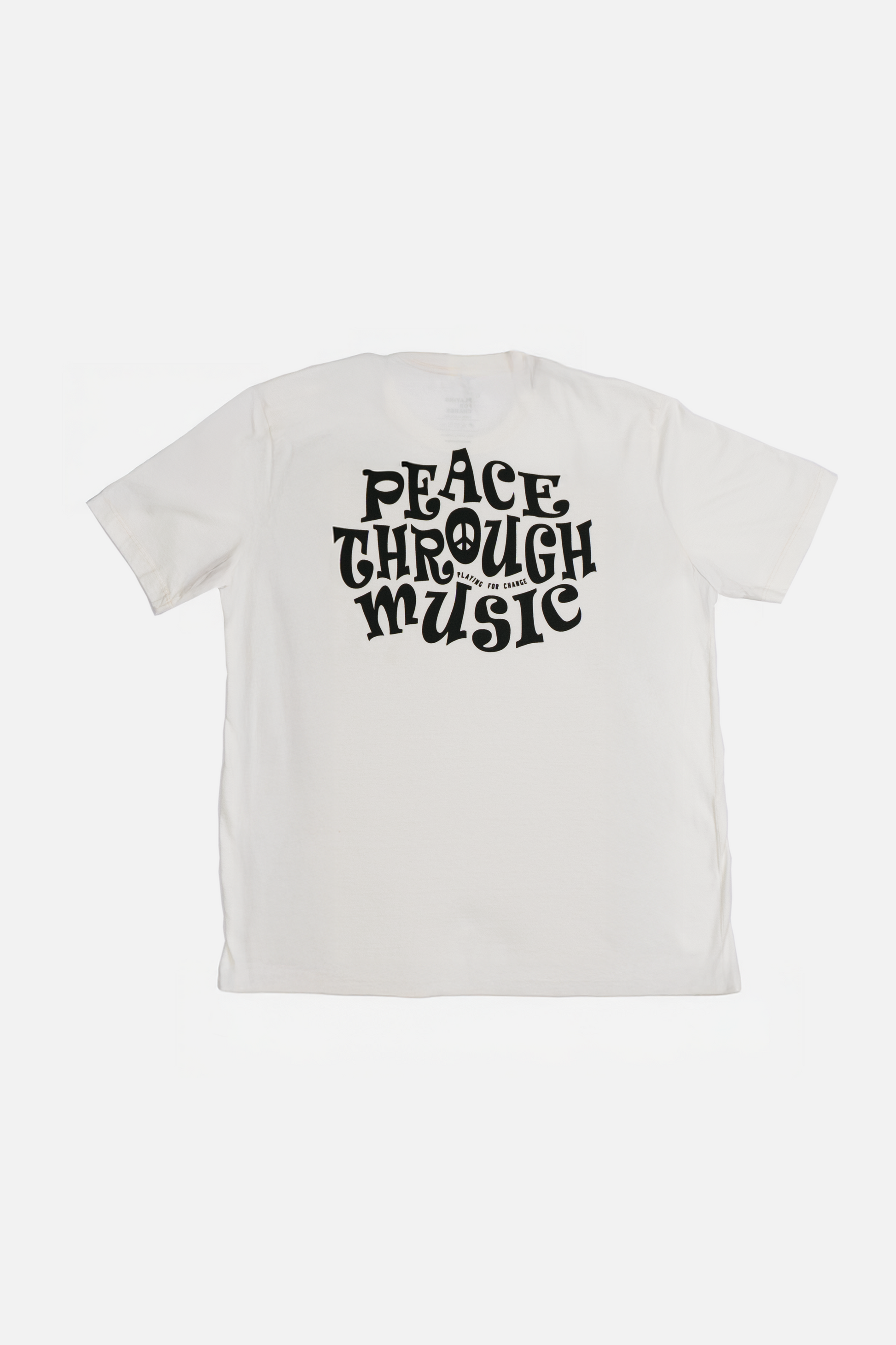 CAMISETA PEACE TROUGHT MUSIC OFF WHITE