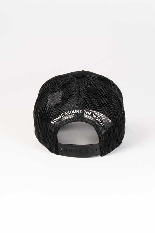 BONE TRUCKER COM TELA LISO PATCH PRETO